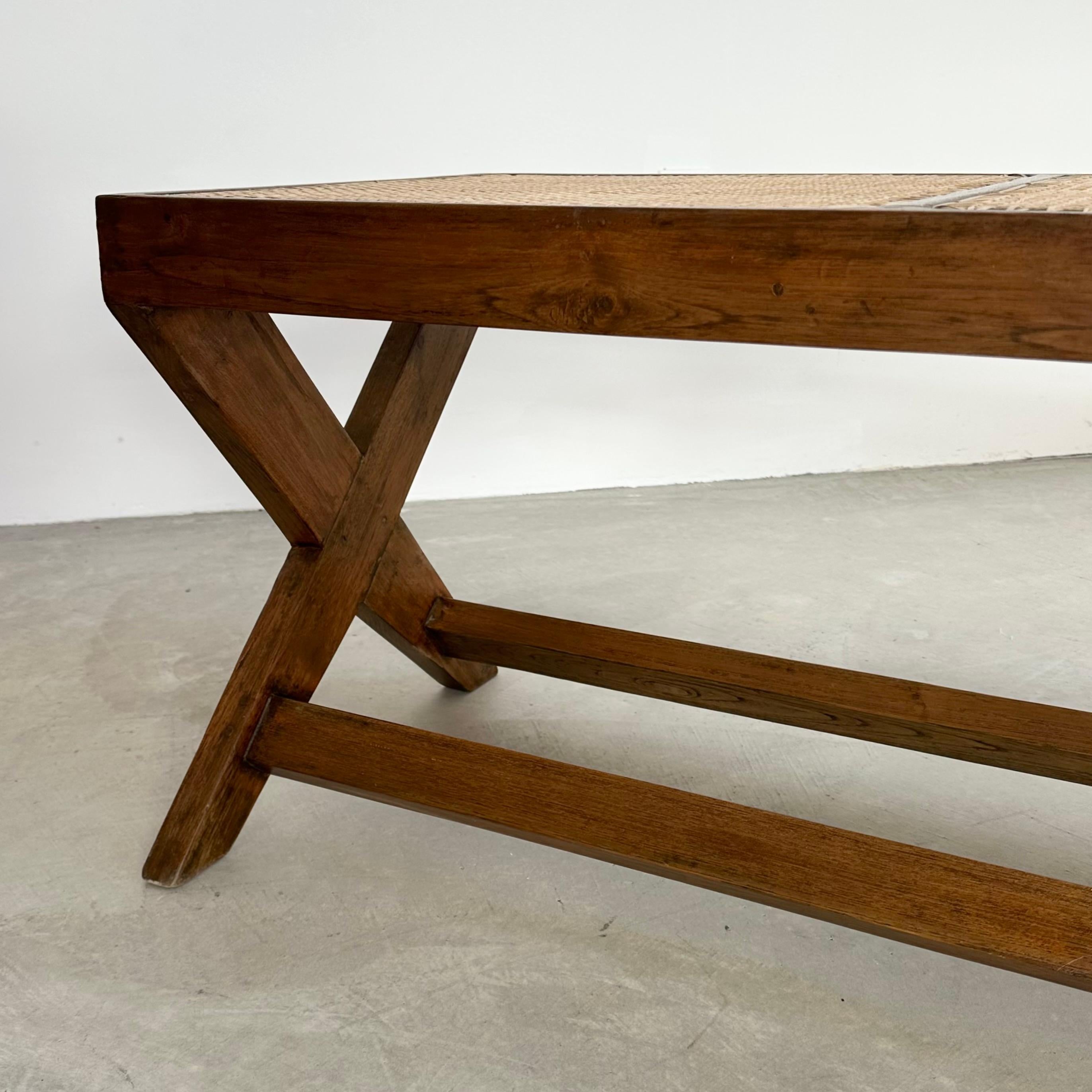 Pierre Jeanneret X Leg Bench, 1950s Chandigarh 8