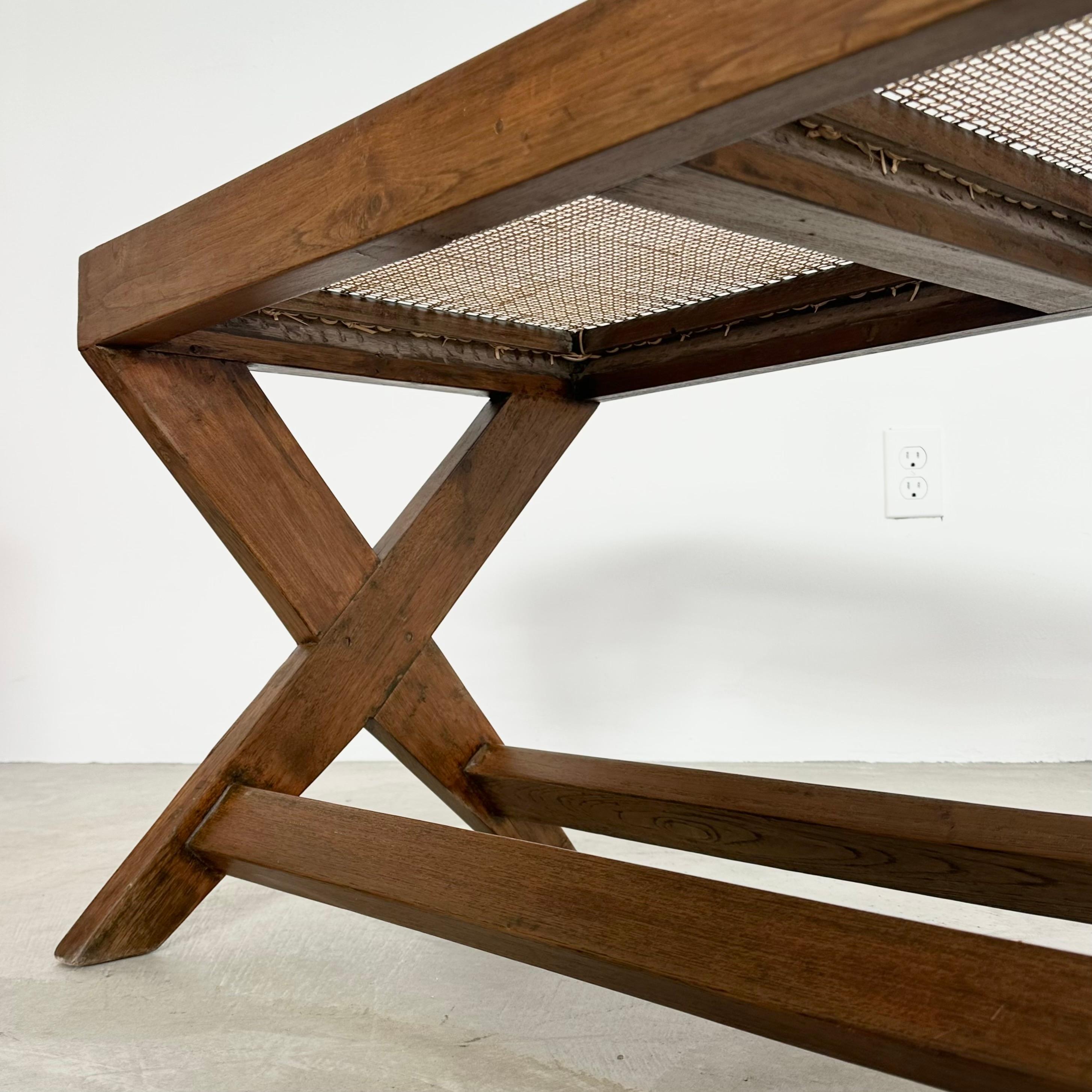 Pierre Jeanneret X Leg Bench, 1950s Chandigarh 9