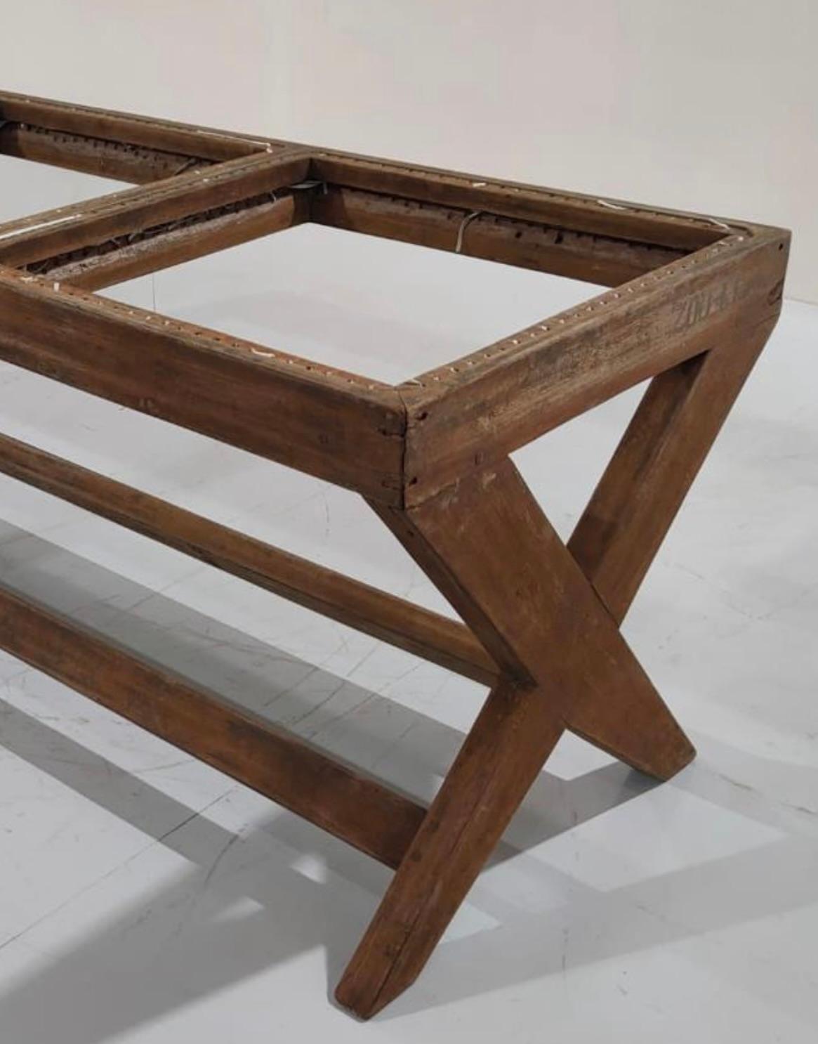 Pierre Jeanneret X Leg Bench, 1950s Chandigarh 12