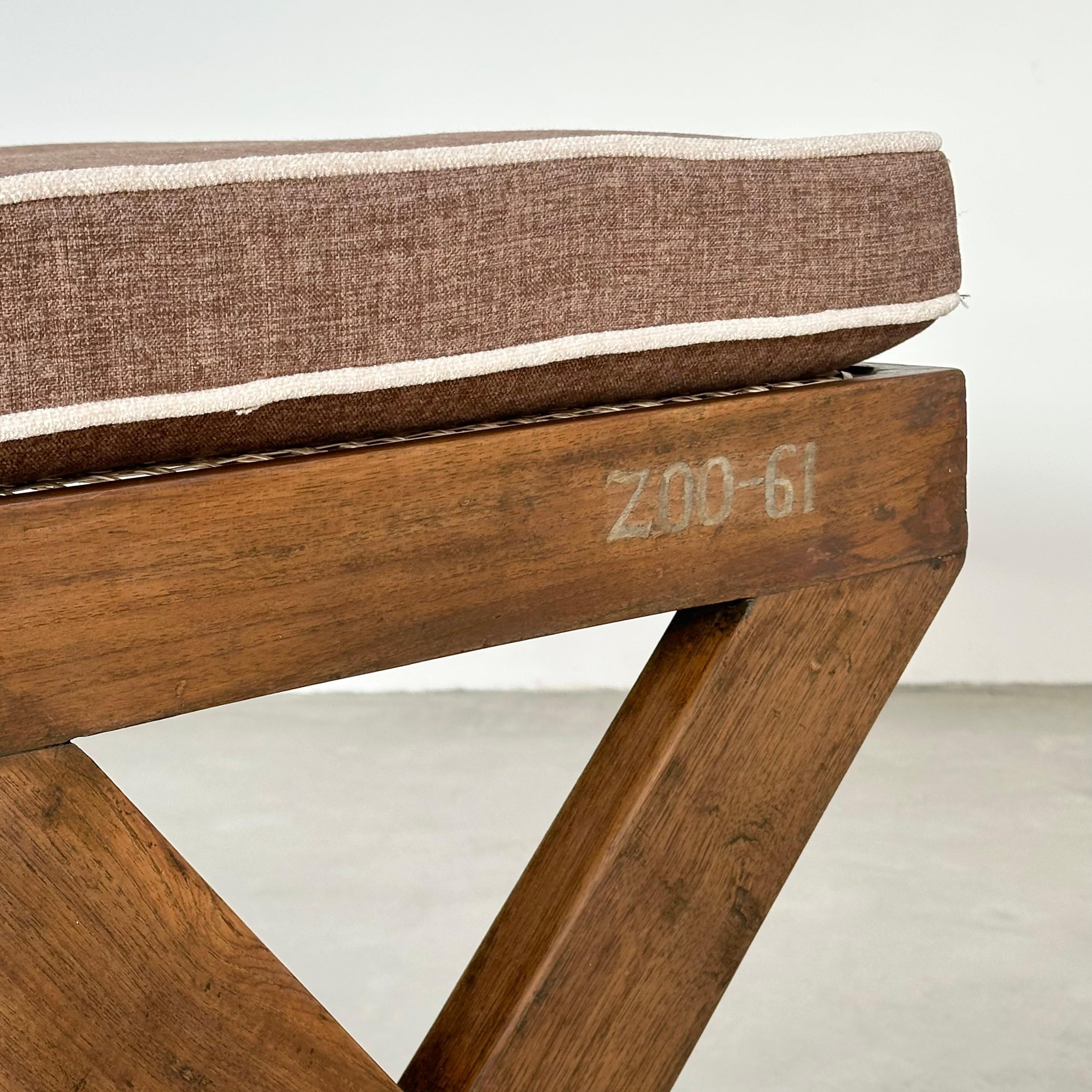 Pierre Jeanneret X Leg Bench, 1950s Chandigarh 2
