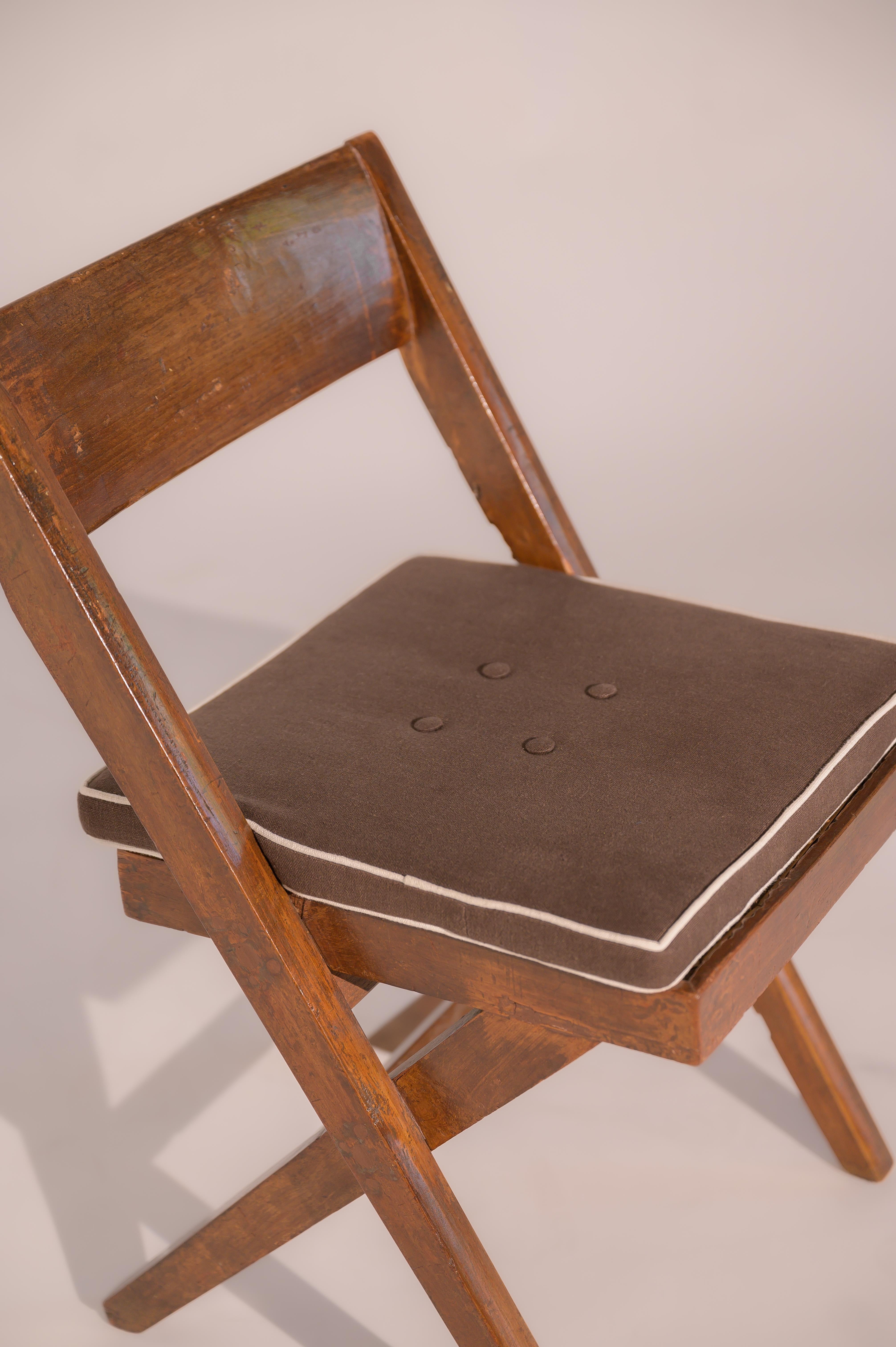 Mid-Century Modern Pierre Jeanrenet Library Chair For Sale