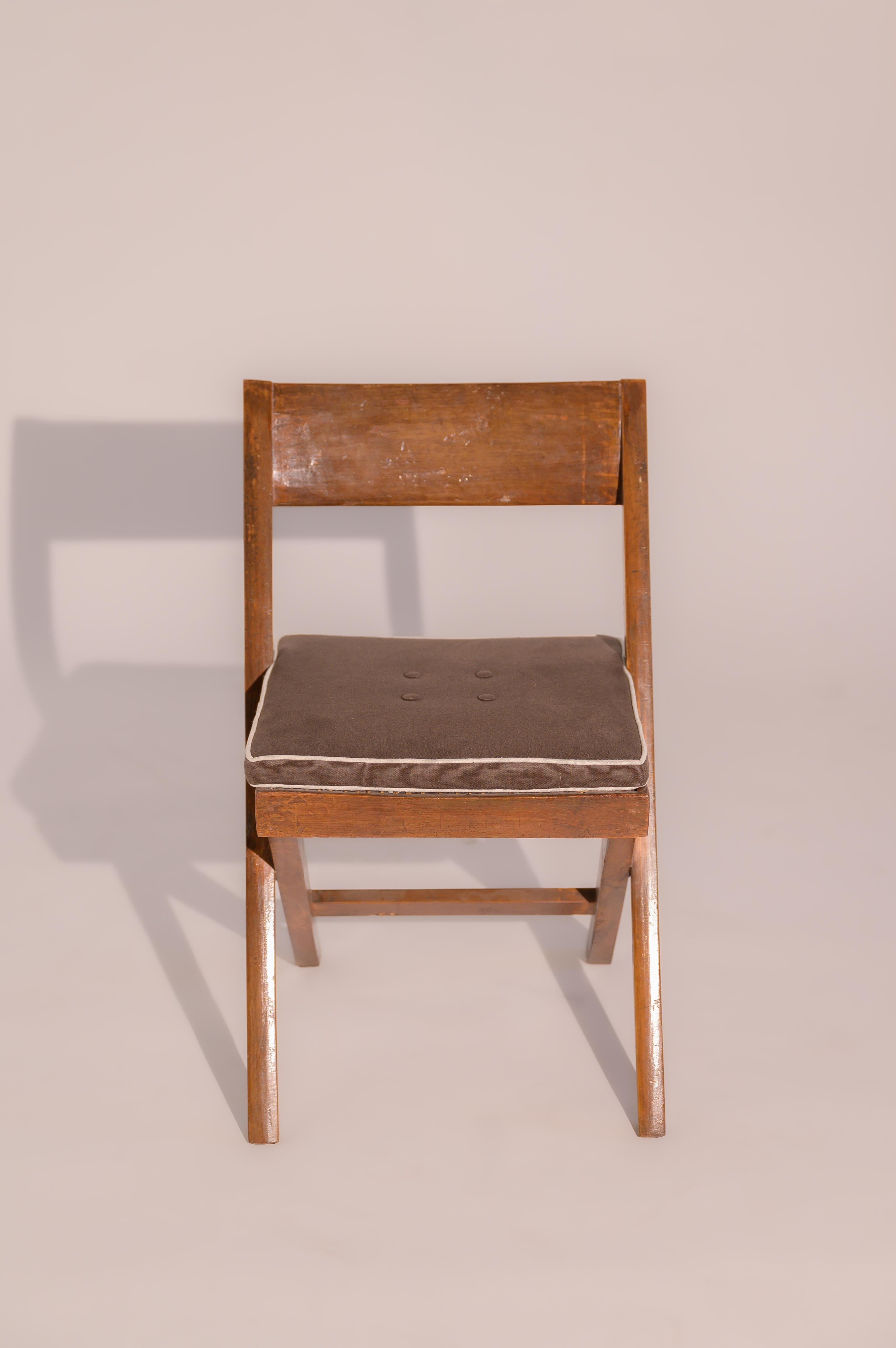 Indian Pierre Jeanrenet Library Chair For Sale