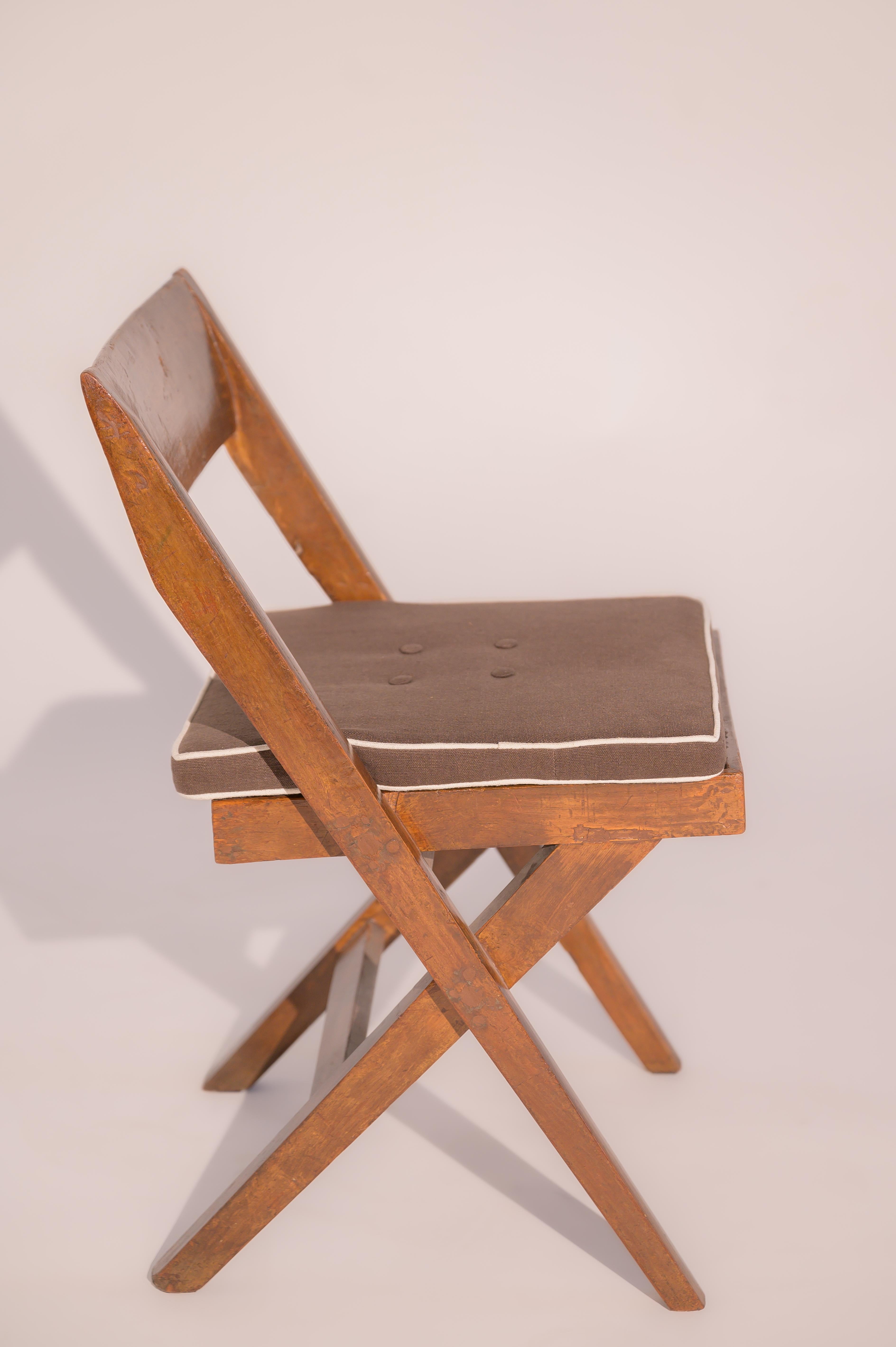 Teak Pierre Jeanrenet Library Chair For Sale