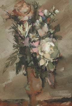 Pierre Jerome (1905-1982) - Mid 20th Century Oil, Peonies and Roses