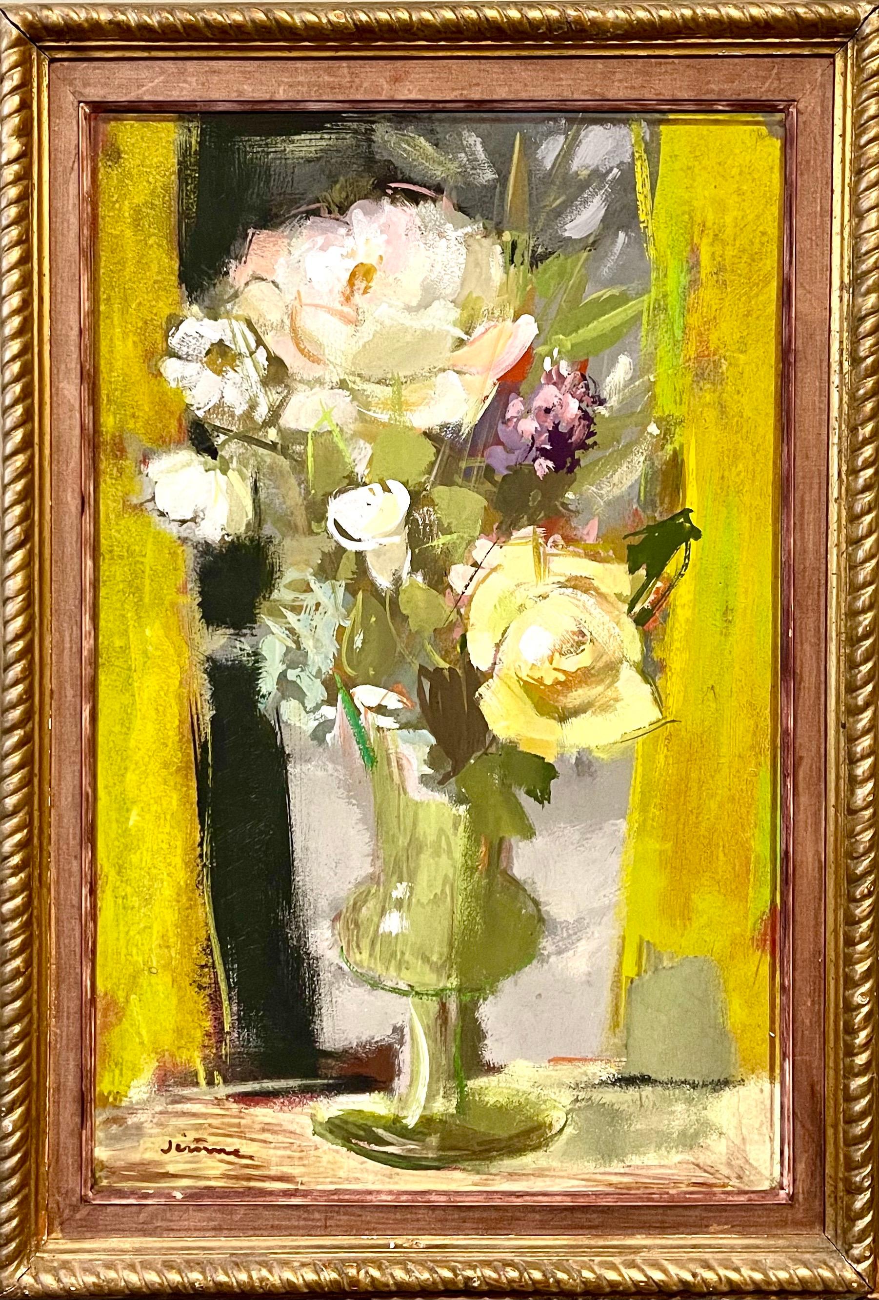 Framed 23 x 15.75 
Image 21.5 x 14.25 

Pierre Jerome French 1905-1982
During his 50+ year career as an artist, he won several major awards,  including awards at the Prix de Rome, in 1934; Gold Medal for French Artists in 1944; Knight in the Order