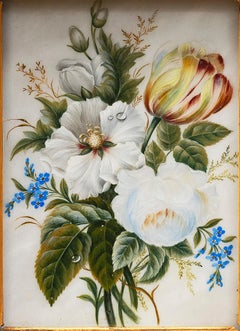 ""Stillleben der Blumen auf Alabaster"" um 1820