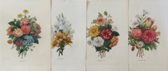 Set of Four  Bouquets by  Pierre-Joseph Redouté  