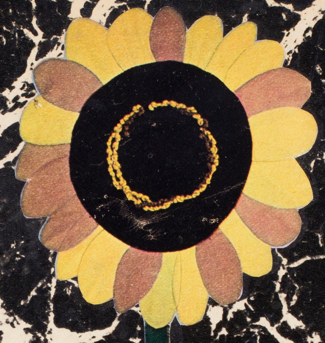 French, 1960s Pop Art Collage 'sunflower', 1966 1
