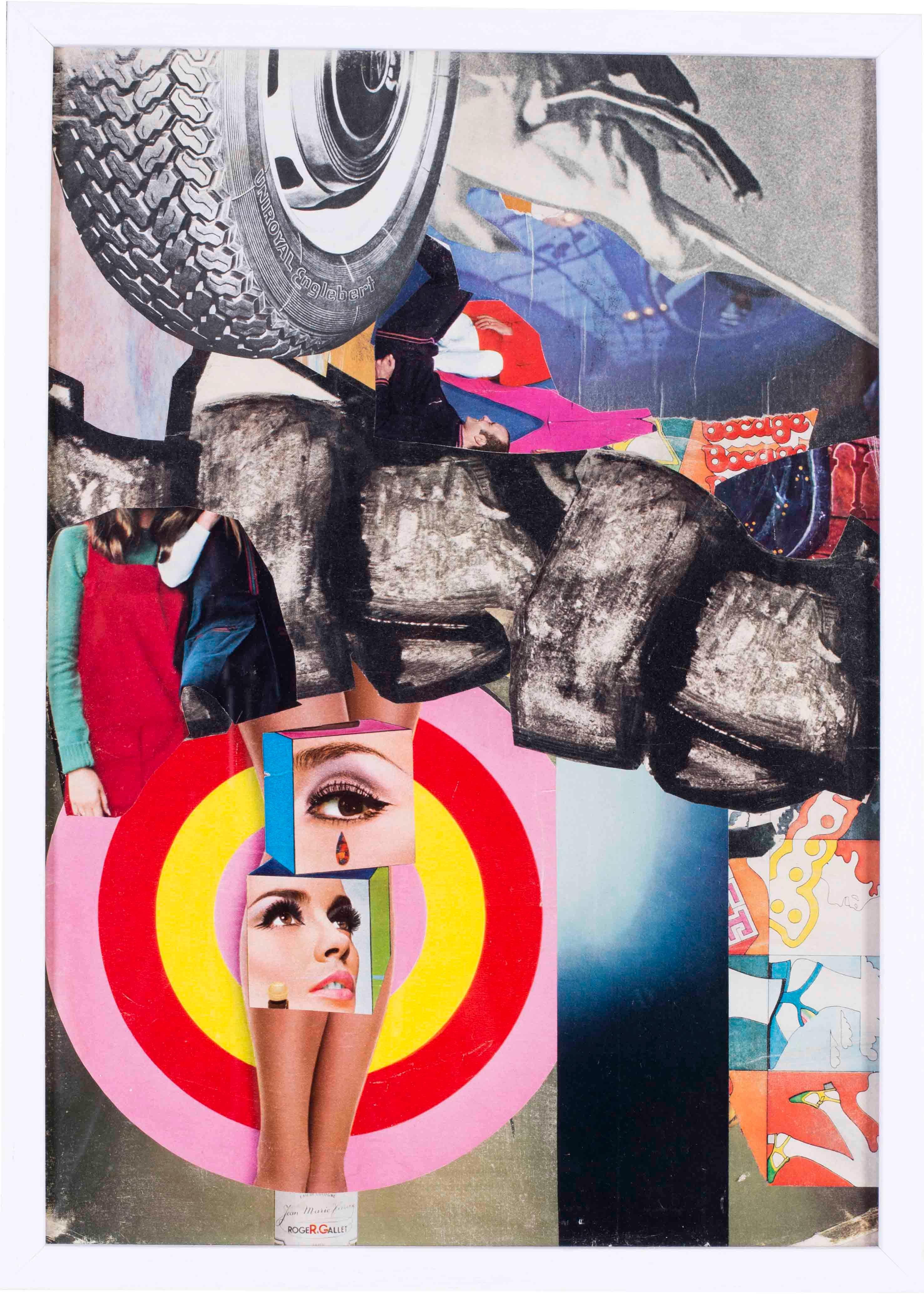 Pierre Jourda - French, 1960s Pop Art Collage 'Teardrop' by French artist  Pierre Jourda at 1stDibs