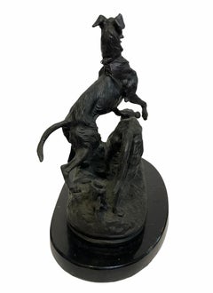 Pierre Jules Mene - Sculptures en bronze de chiens de chasse