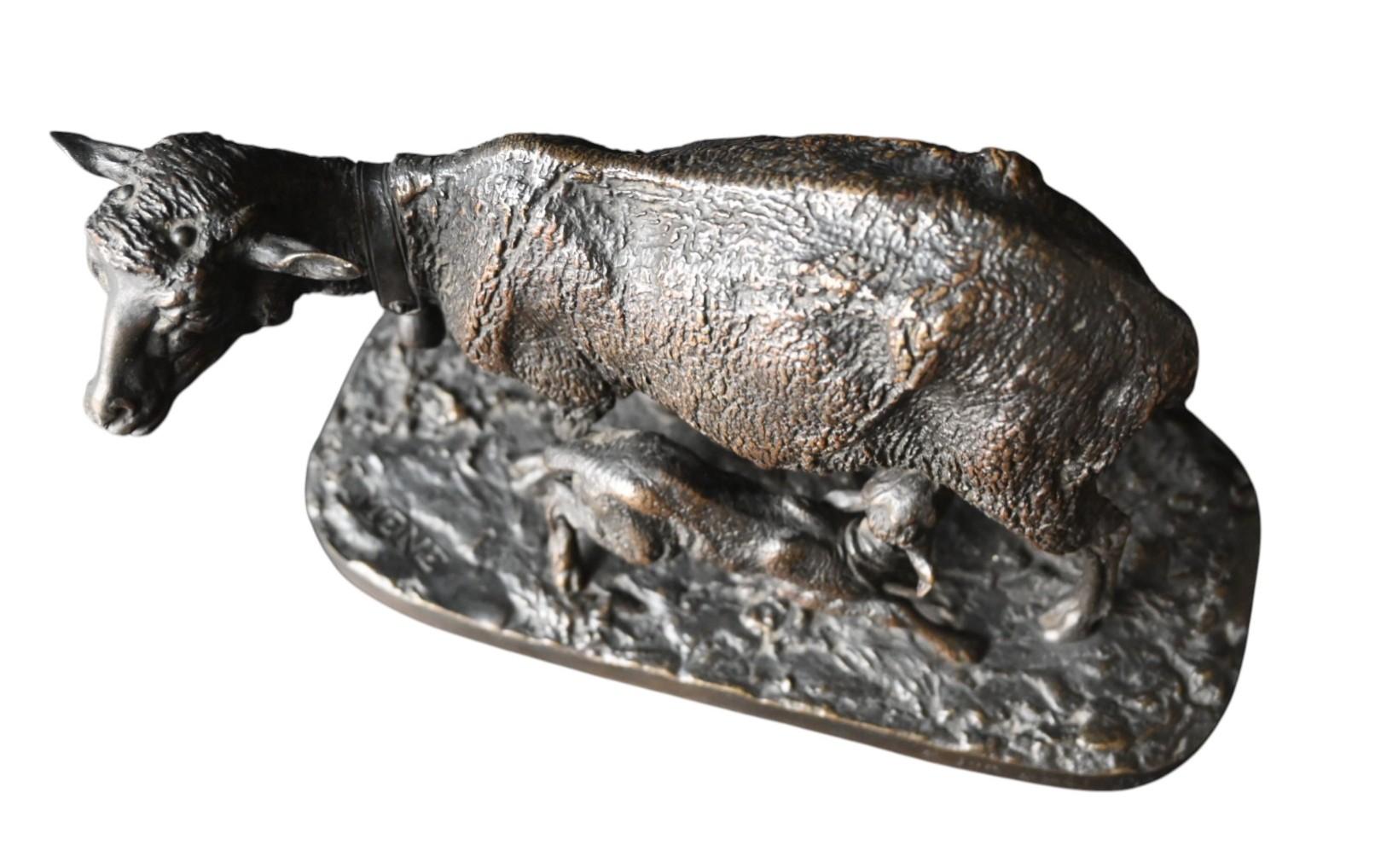 Pierre-jules Mêne, Bronze, The Sheep And Its Lamb, With Important Provenance For Sale 2