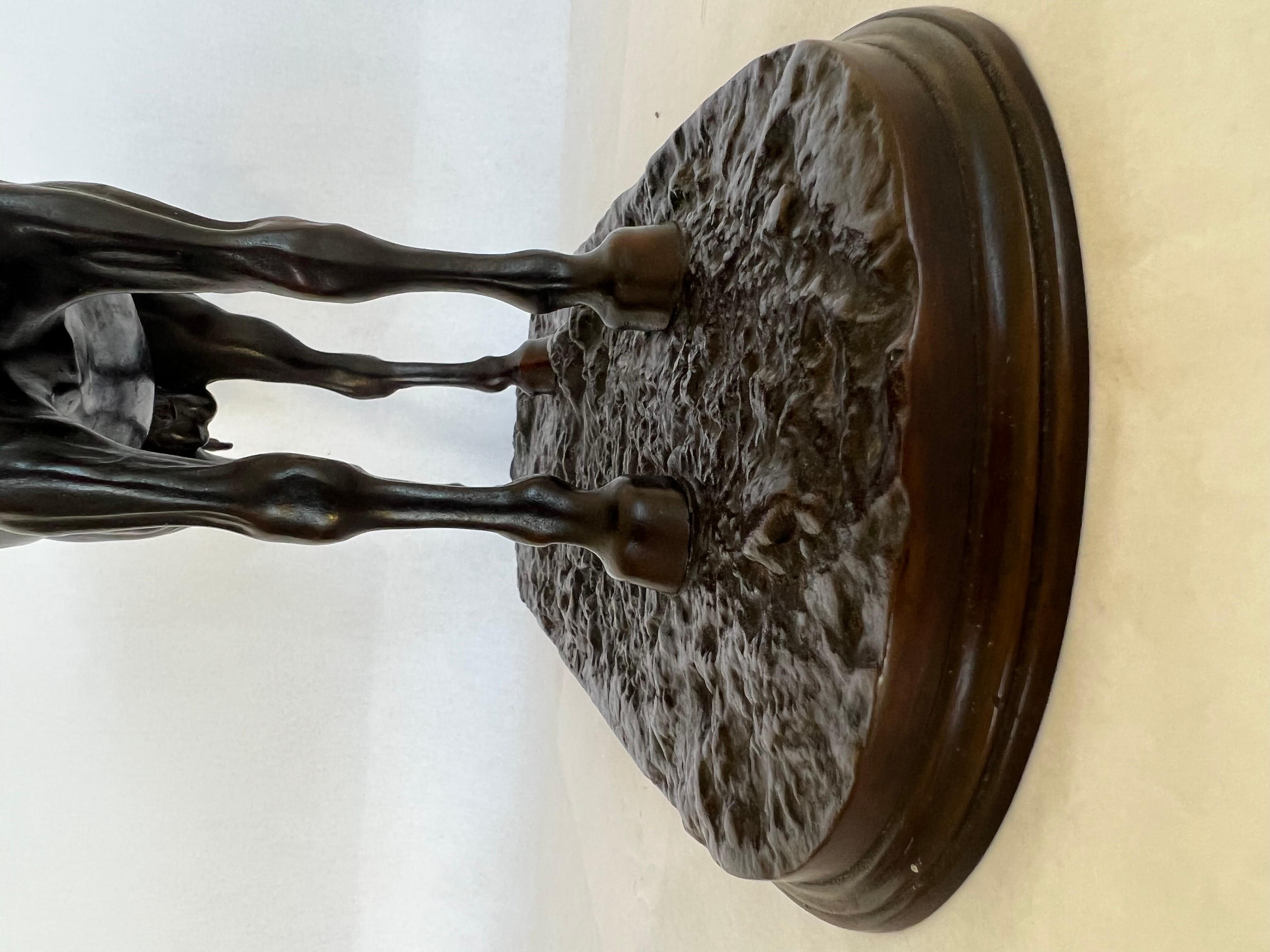 Pierre Jules Mene, sculpture française en bronze d'un cheval équestre Ibrahim 9