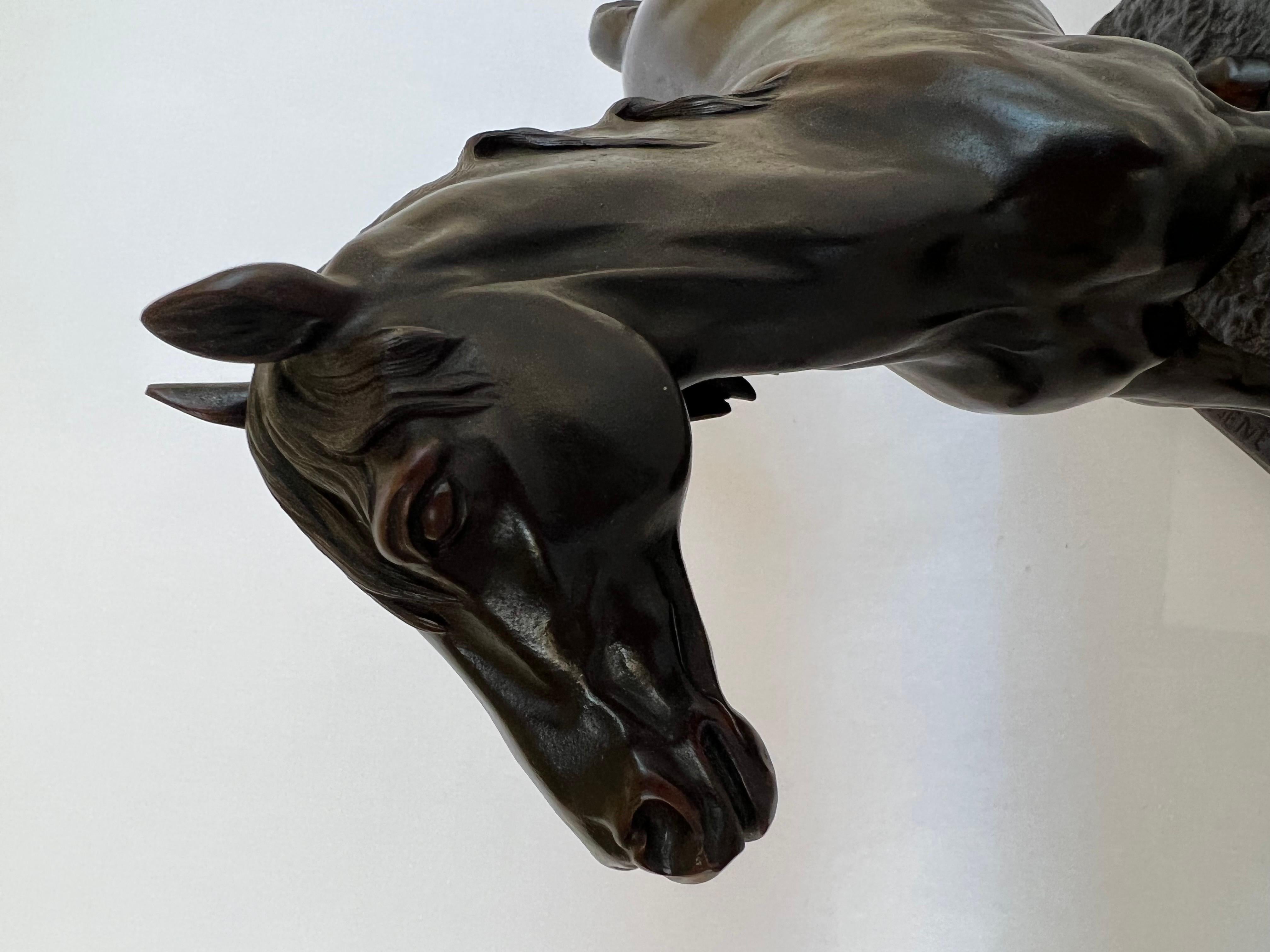 Pierre Jules Mene, French Bronze “Ibrahim” Equestrian Horse Sculpture  For Sale 14
