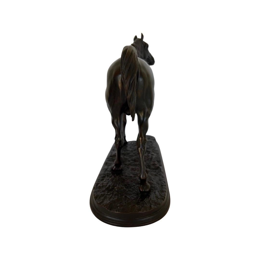 Bronze Pierre Jules Mene, sculpture française en bronze d'un cheval équestre Ibrahim  en vente
