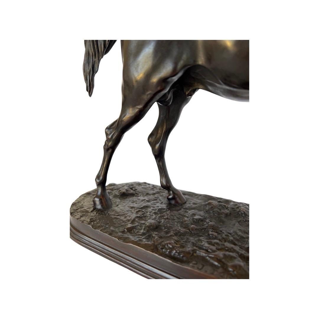 Pierre Jules Mene, sculpture française en bronze d'un cheval équestre Ibrahim  en vente 3