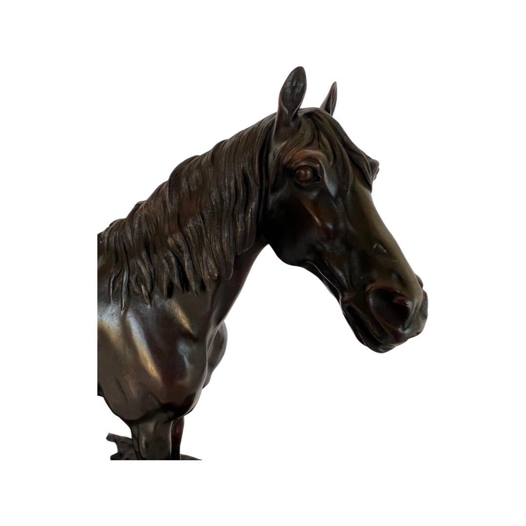 Pierre Jules Mene, sculpture française en bronze d'un cheval équestre Ibrahim  en vente 4