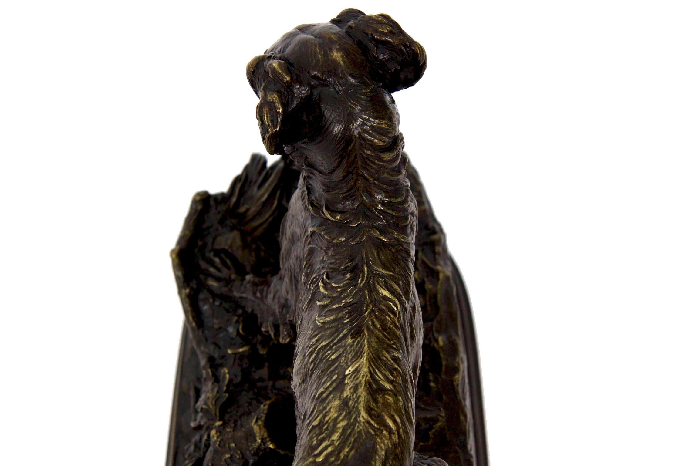 Pierre Jules Mene French Bronze Sculpture of Irish Setter Dog 3