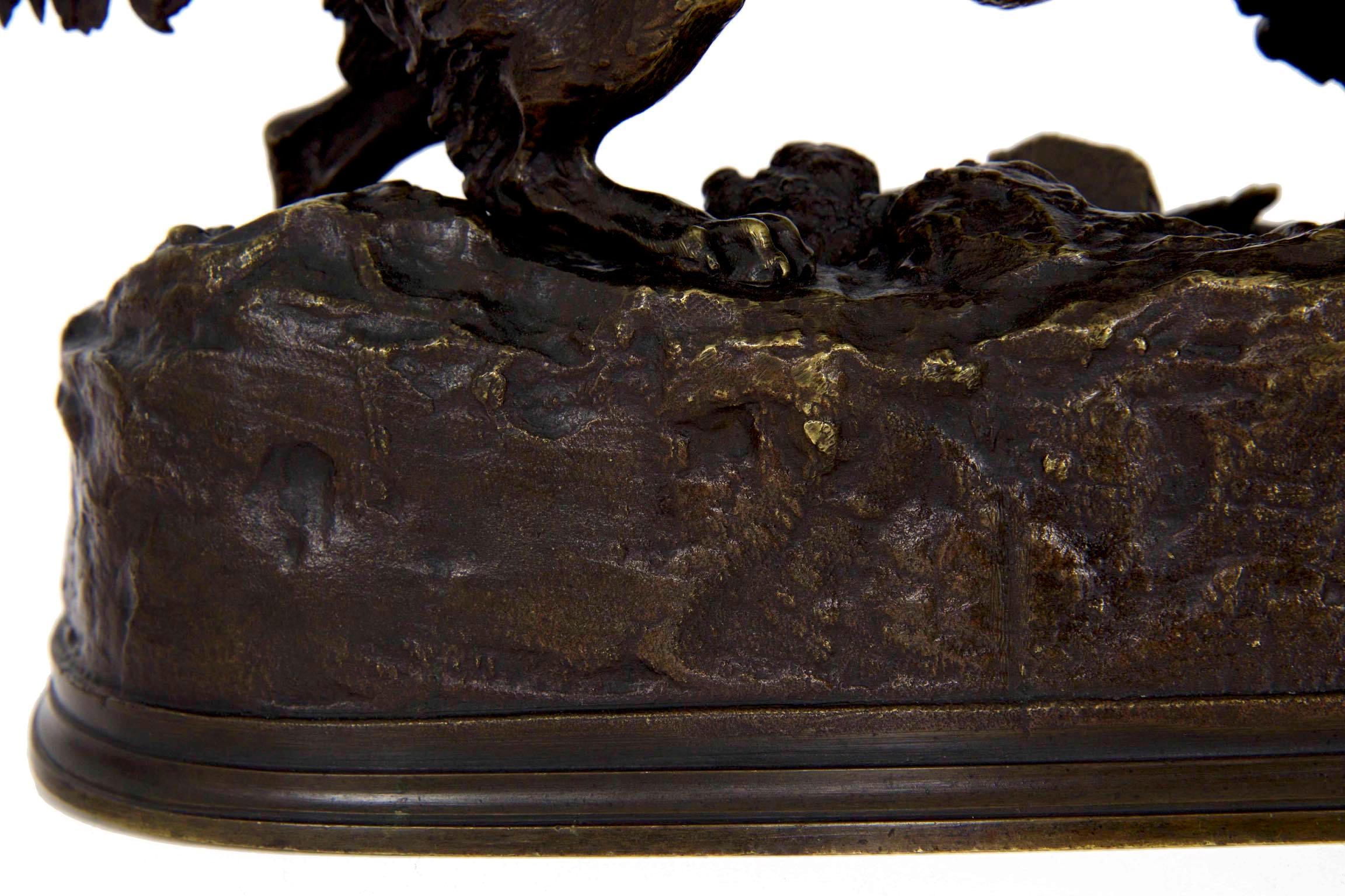 Pierre Jules Mene French Bronze Sculpture of Irish Setter Dog 8