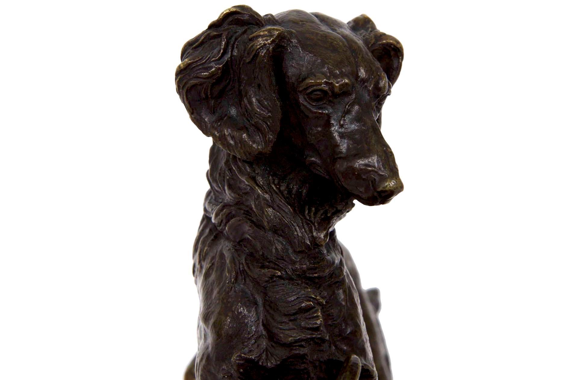 Pierre Jules Mene French Bronze Sculpture of Irish Setter Dog 9