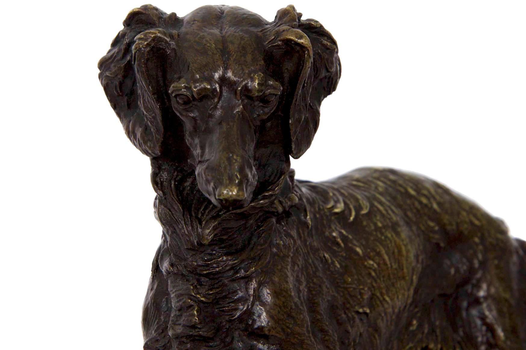 Pierre Jules Mene French Bronze Sculpture of Irish Setter Dog 11