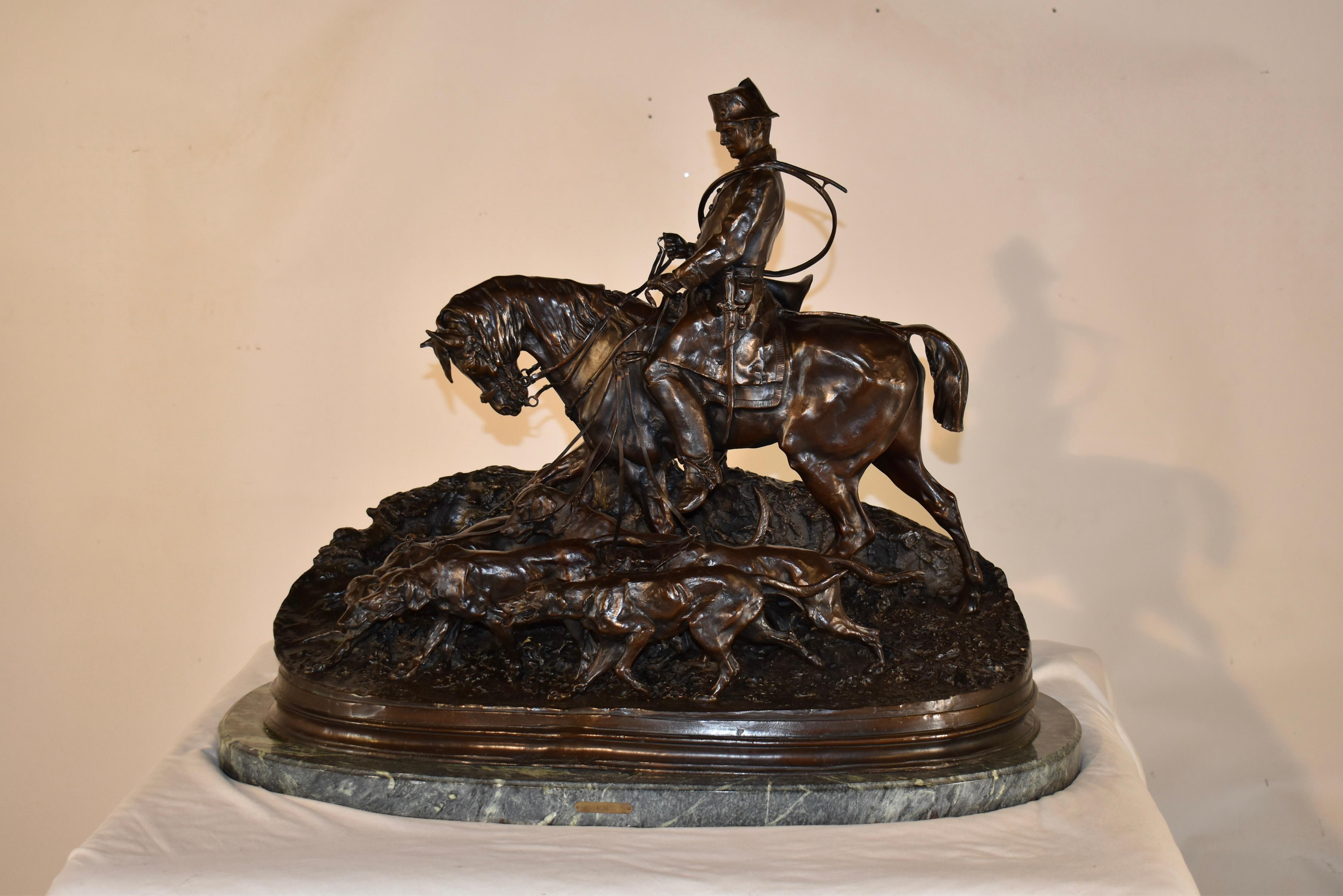 Splendida scultura in bronzo di PJ Mene 