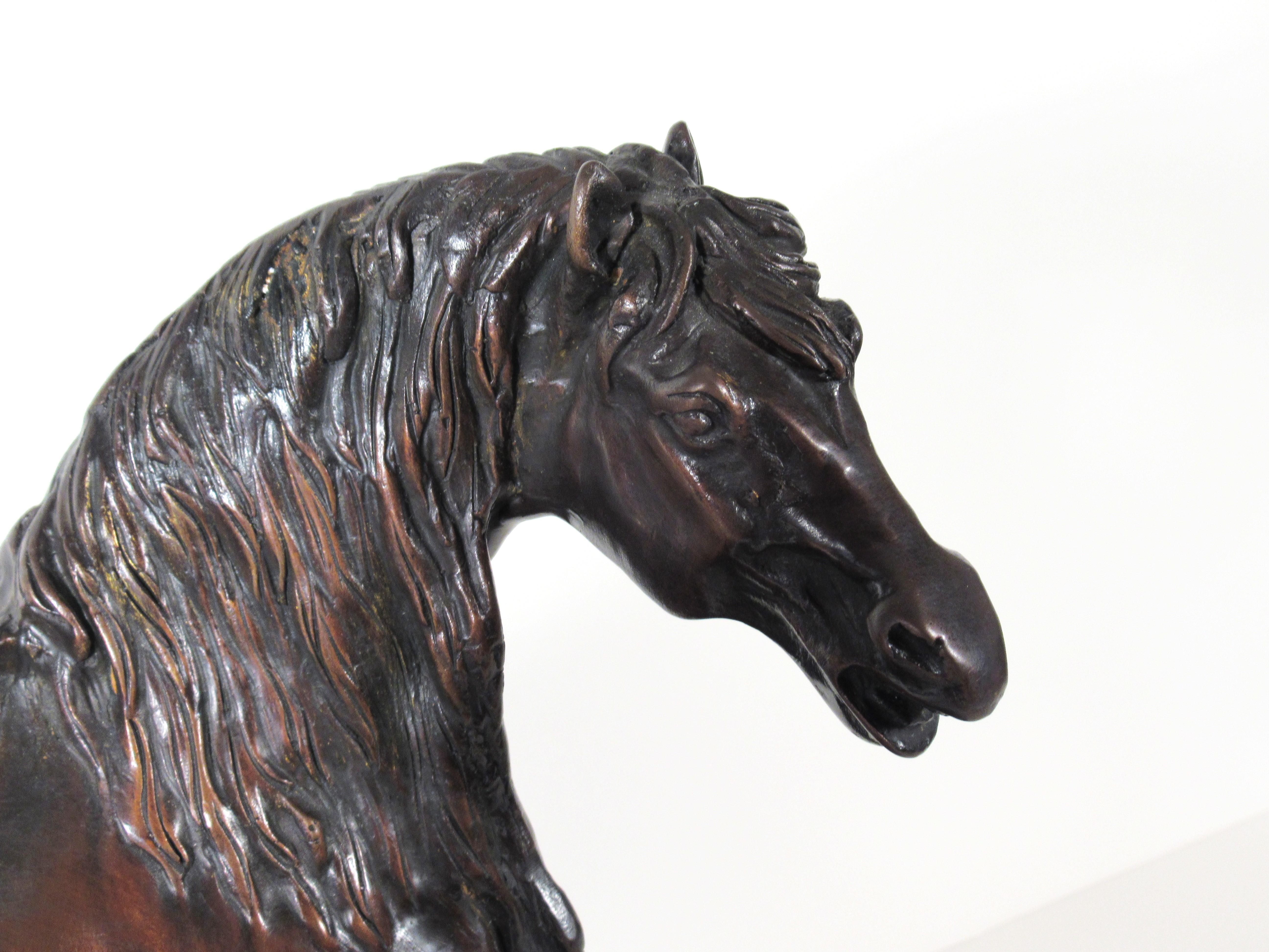 Cheval Libre (Free Horse) - Realist Sculpture by Pierre Jules Mêne