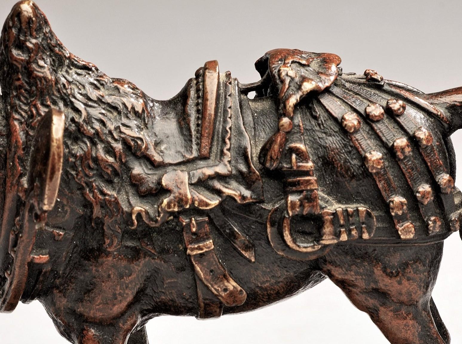 Cheval de trait antique en bronze exceptionnel par Pierre Jules Mêne (français, 1810-1879)  en vente 7