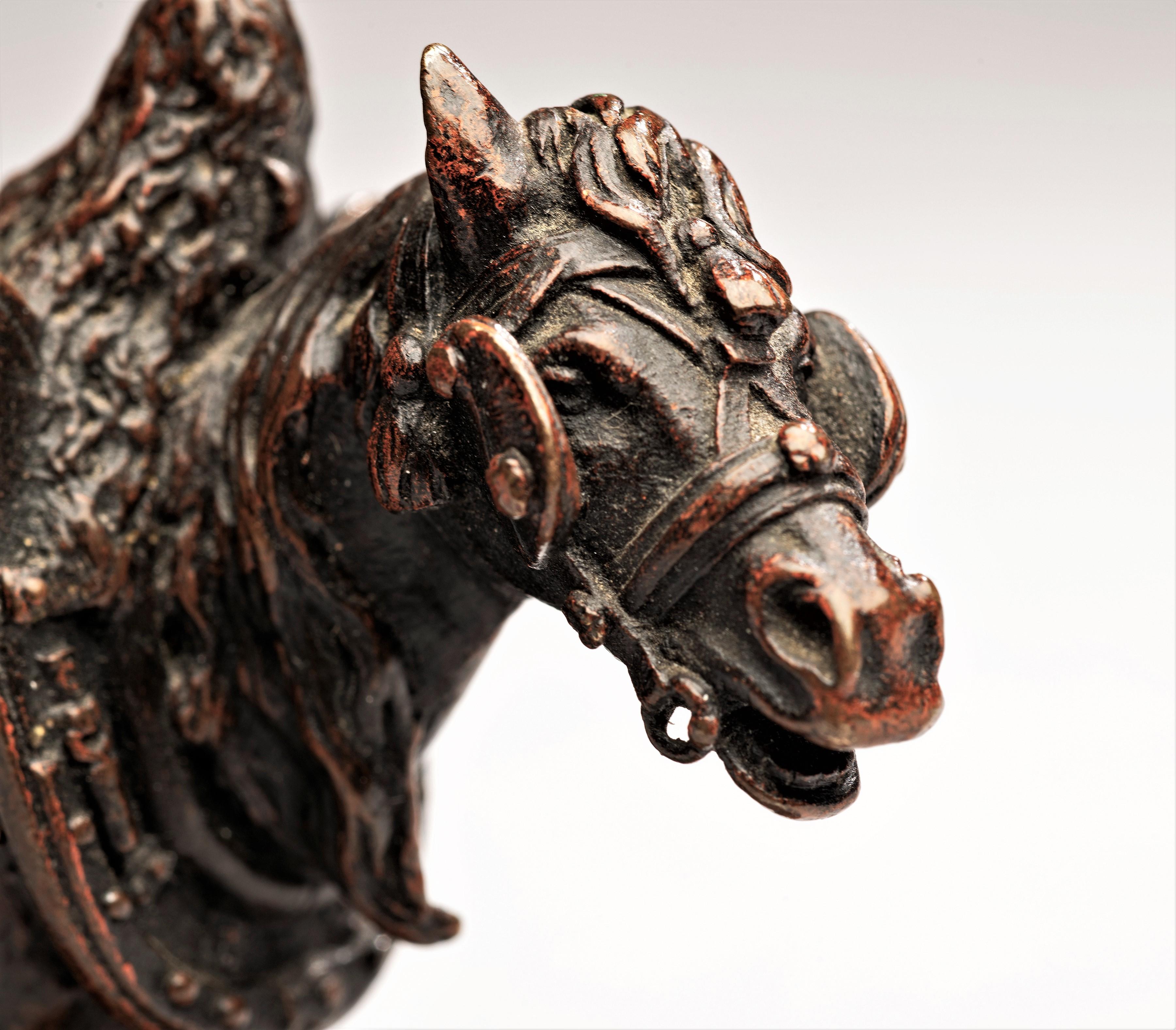 Antiguo caballo de tiro excepcional de bronce de Pierre Jules Mêne (francés, 1810-1879) en venta 8