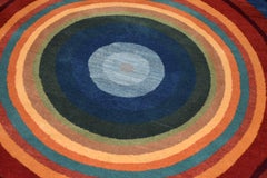 Pierre Kiandjan round Persian rug, multiple colors