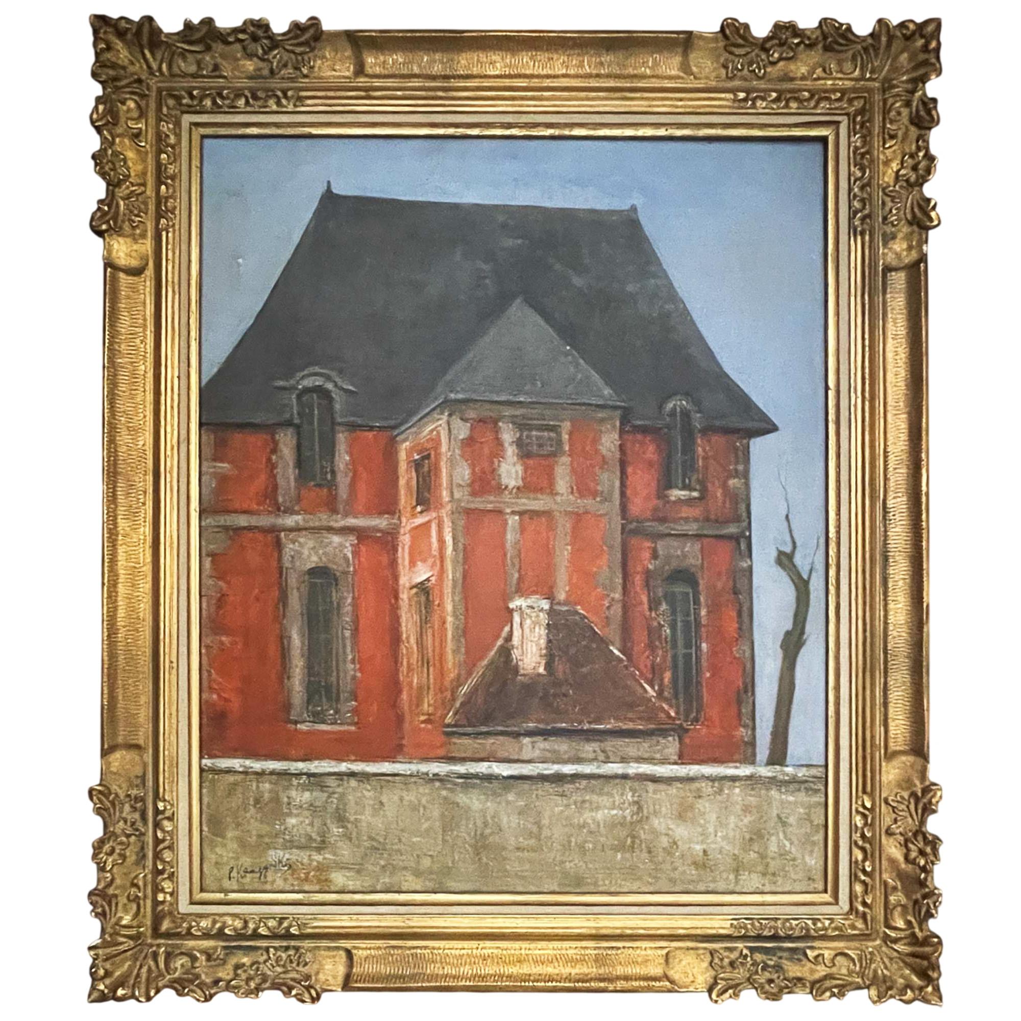 Pierre Klemczynski (1910–1991) Annexe de l’Hôpital Saint-Louis, Paris

Oil on canvas, signed left.
Canvas size: 65 × 53.5 cm
Size with frame: 80 × 69 cm

Gilt wooden frame.

This urban landscape depicts one of the annex buildings of the Hôpital