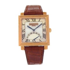 Pierre Kunz Spirit of Challenge E Q01 SR 18k Gold Brown Leather Quartz Silver