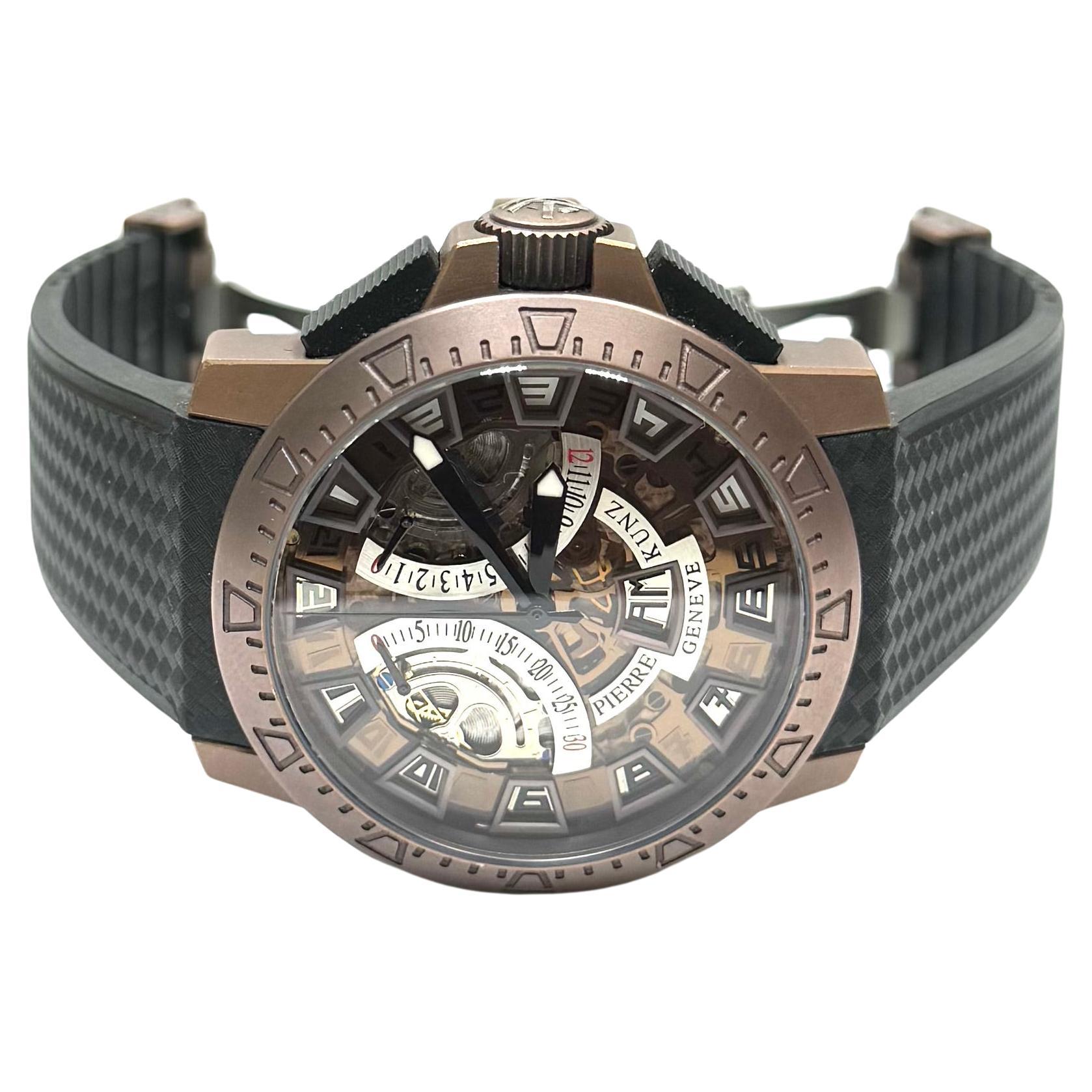 Pierre Kunz Sport 403 Bronzed Steel PKG 403 SPORT BRST For Sale
