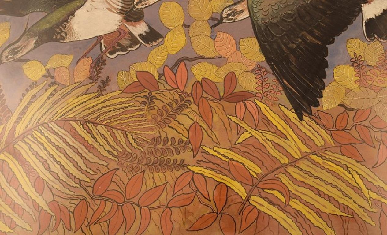 Pierre Lacroix, Aquarelle sur papier, Oiseaux et Foliage Excellent état - En vente à Copenhagen, DK
