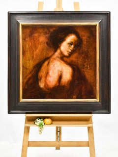 Manquise oi mon visage - Pierre Laffillé - Oil paint - French Beaux arts