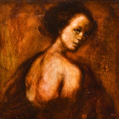 Manquise oi mon visage - Pierre Laffill - Peinture à l'huile - Beaux-arts français
