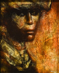 Portrait - Pierre Laffill - Peinture à l'huile sur toile - Beaux-arts français