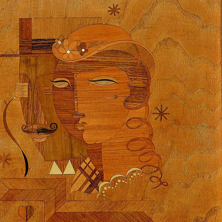 Pierre Lardin Les Amie, Wood Sculpture For Sale at 1stdibs