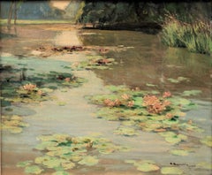 "Les Nymphéas (The Water Lilies)" Pierre Laurent Baeschlin (1885-1958)