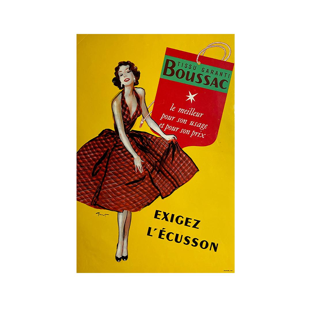 Original poster created in 1953 by Brenot to promote the famous Boussac fabric.

A respected captain of industry, Marcel Boussac was an extraordinary personality who rose to fame and ended his life ruined. He built a textile empire based on the