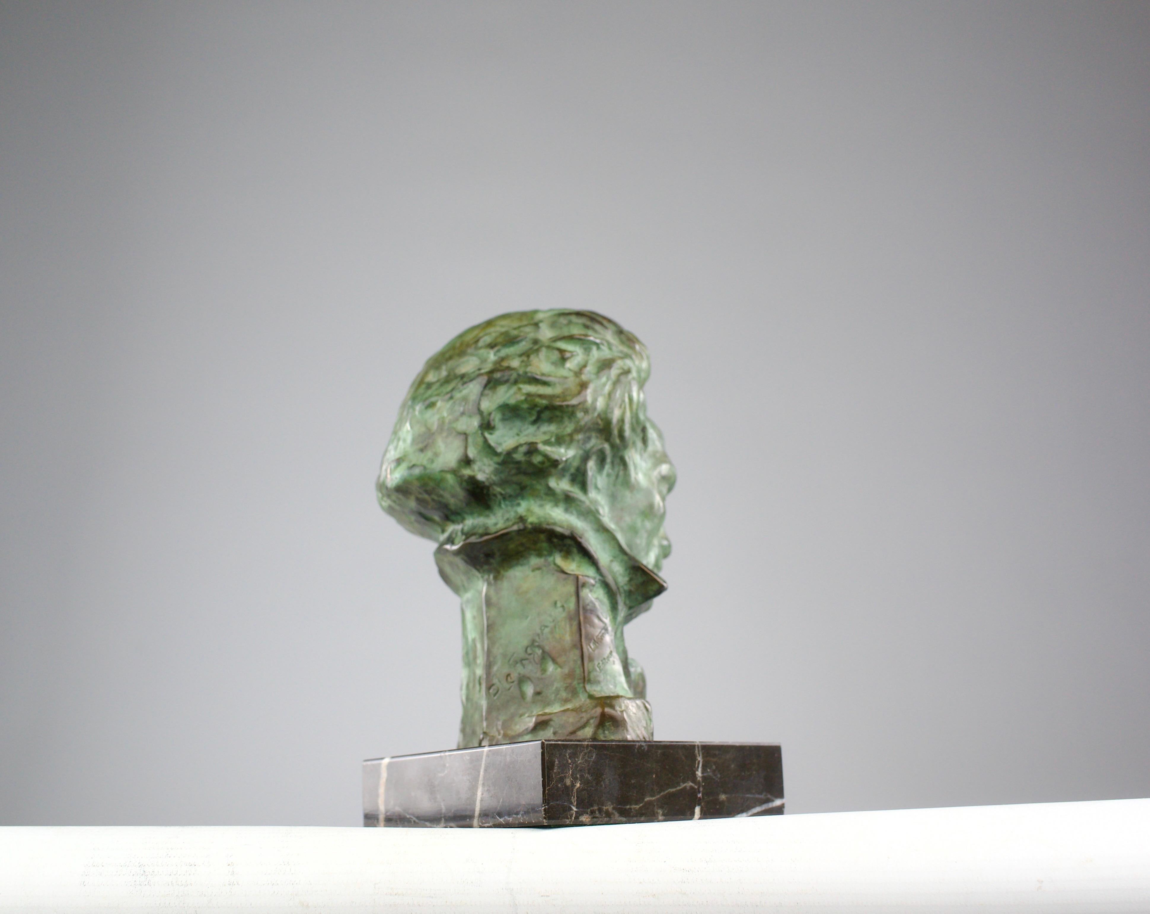 Pierre le Faguays x Max Le Verrier, Beethoven Bronze Bust, Art Deco 1920s 1