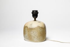 Pierre Lebe XXth century design porcelain ceramic table lamp circa 1970 virebent