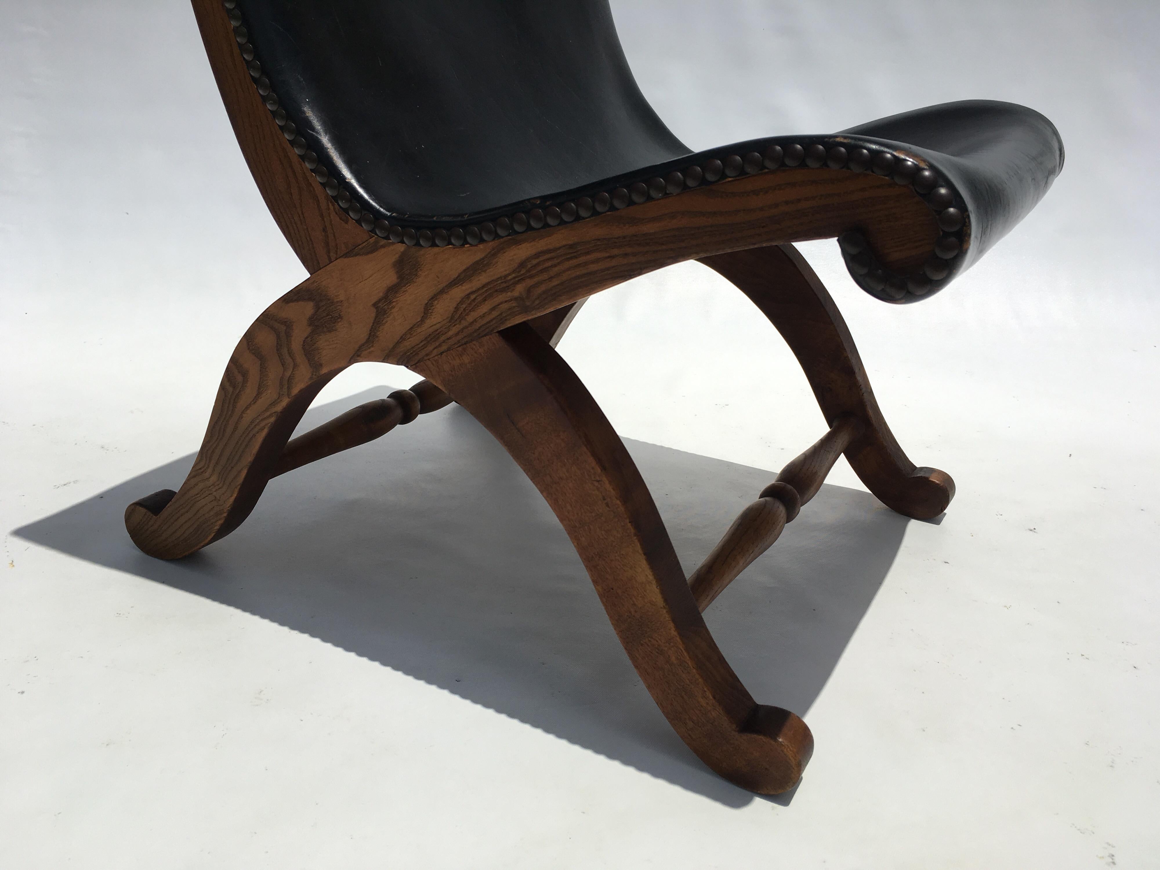 black slipper chair