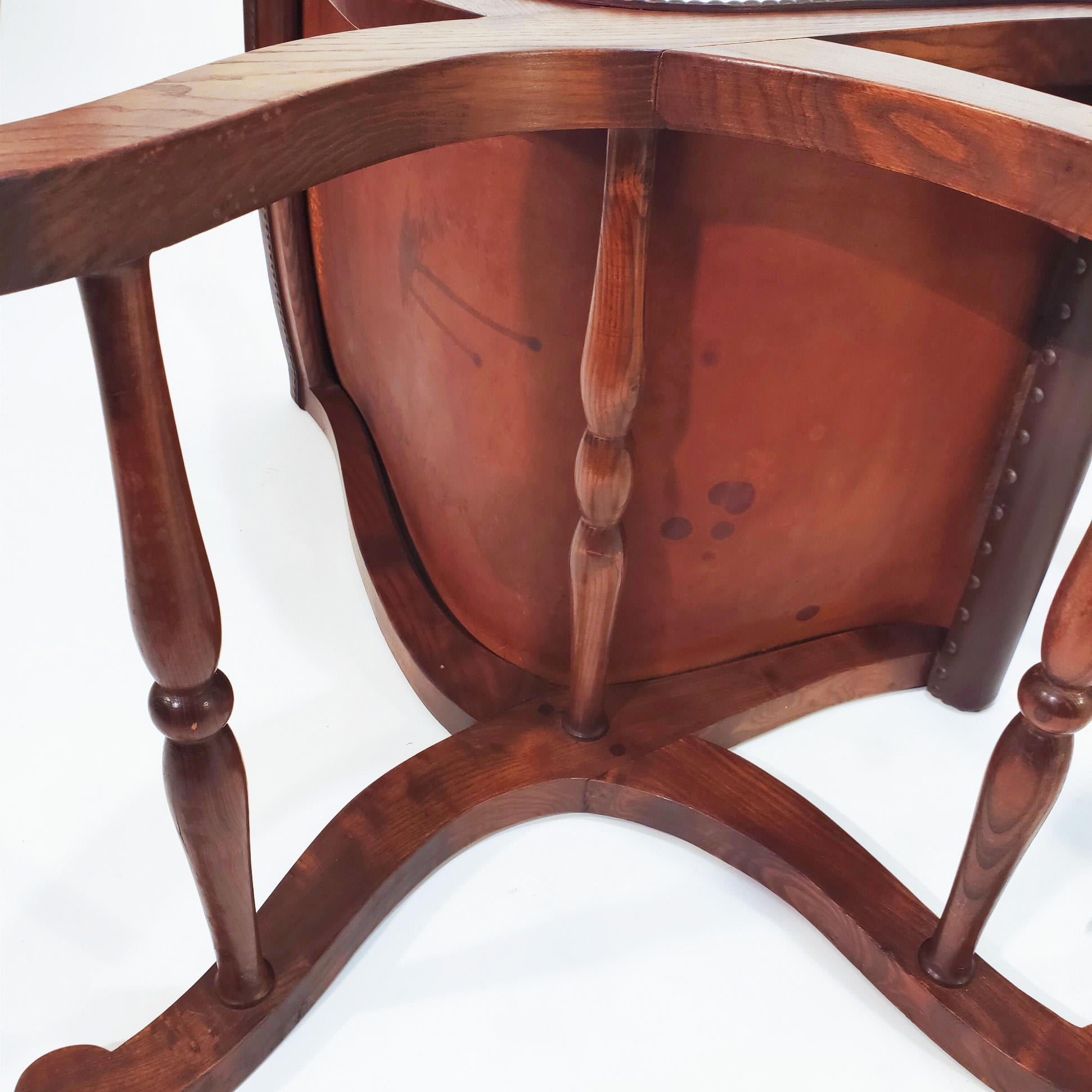 Brass Pierre Lottier for Valmazan. Neoclassical style slipper chairs, Spain, 1940s For Sale