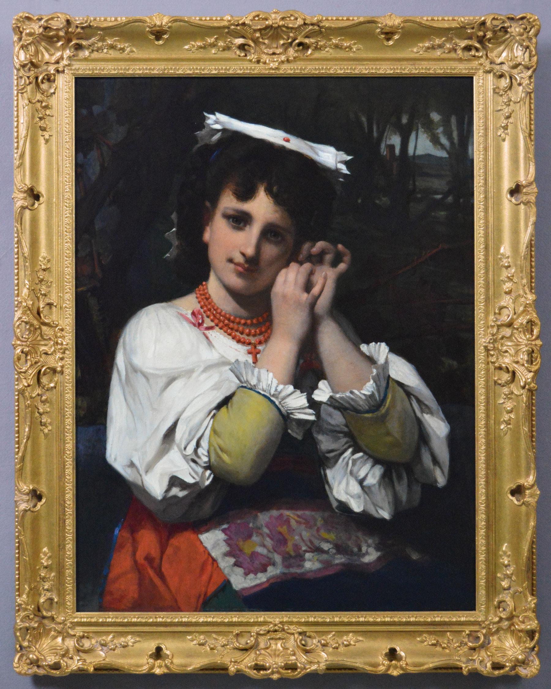 19th Century genre portrait of an Italian woman