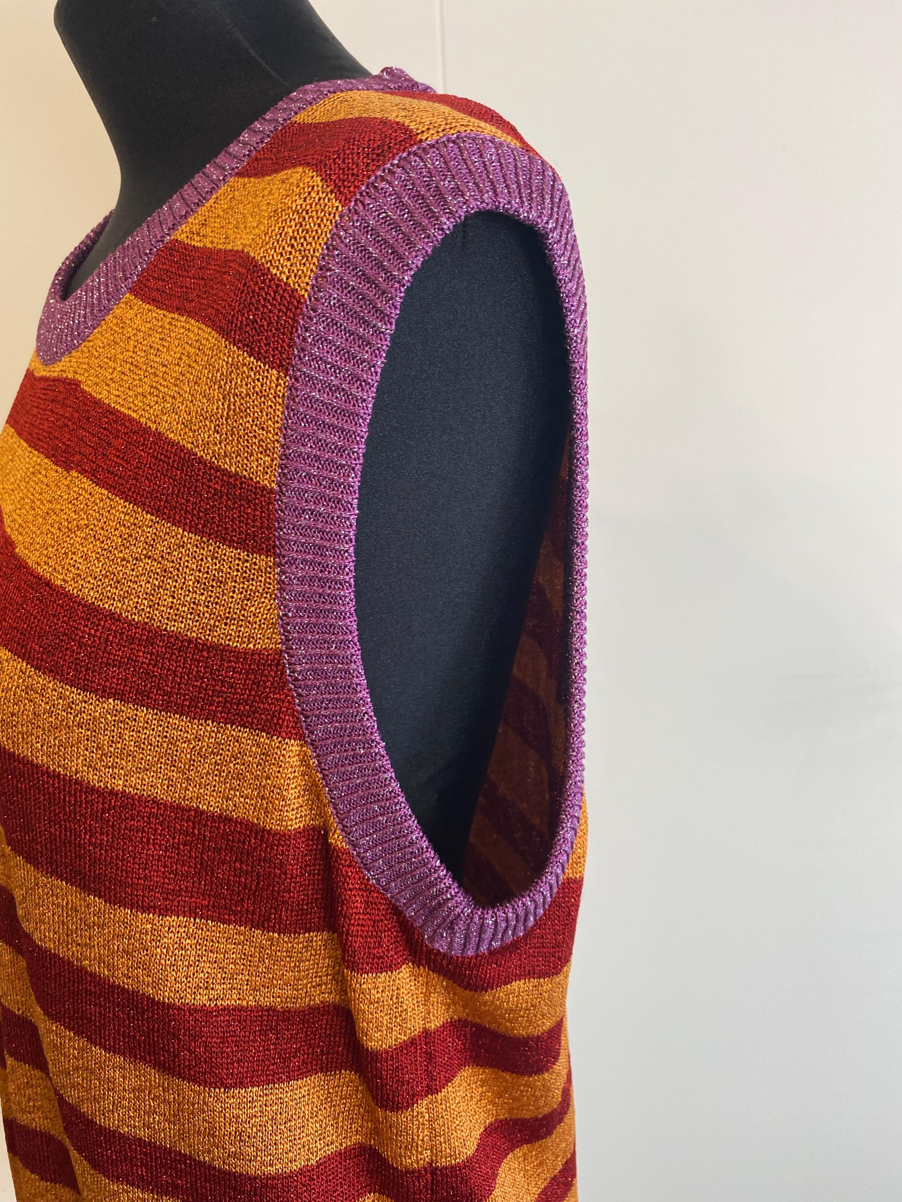 Pierre-Louis Mascia striped sleeveless top. Unisexe en vente