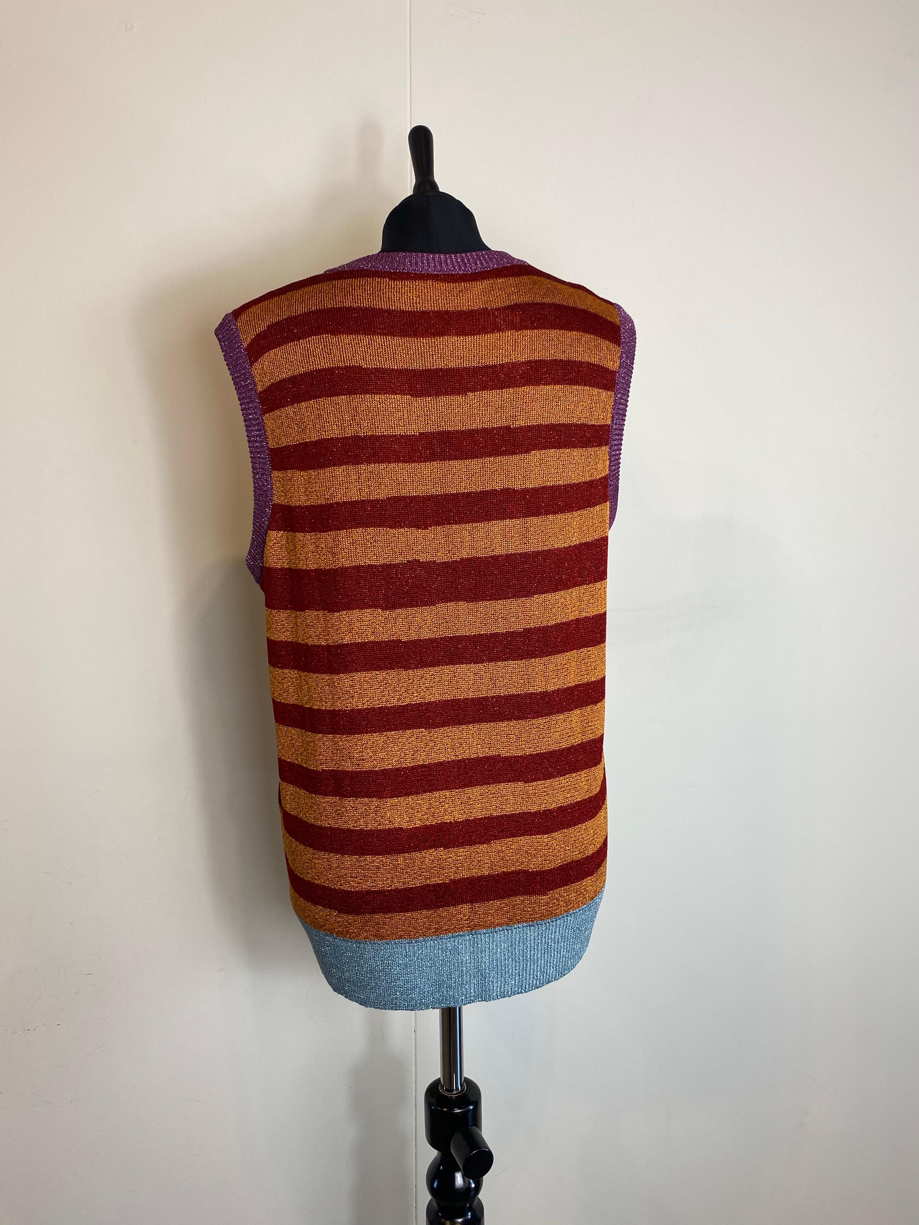 Pierre-Louis Mascia striped sleeveless top. en vente 1