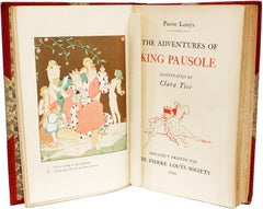 Pierre LOUYS. Adventures Of King Pausole. WITH AN ORIGINAL DRAWING BY CLARA TICE
