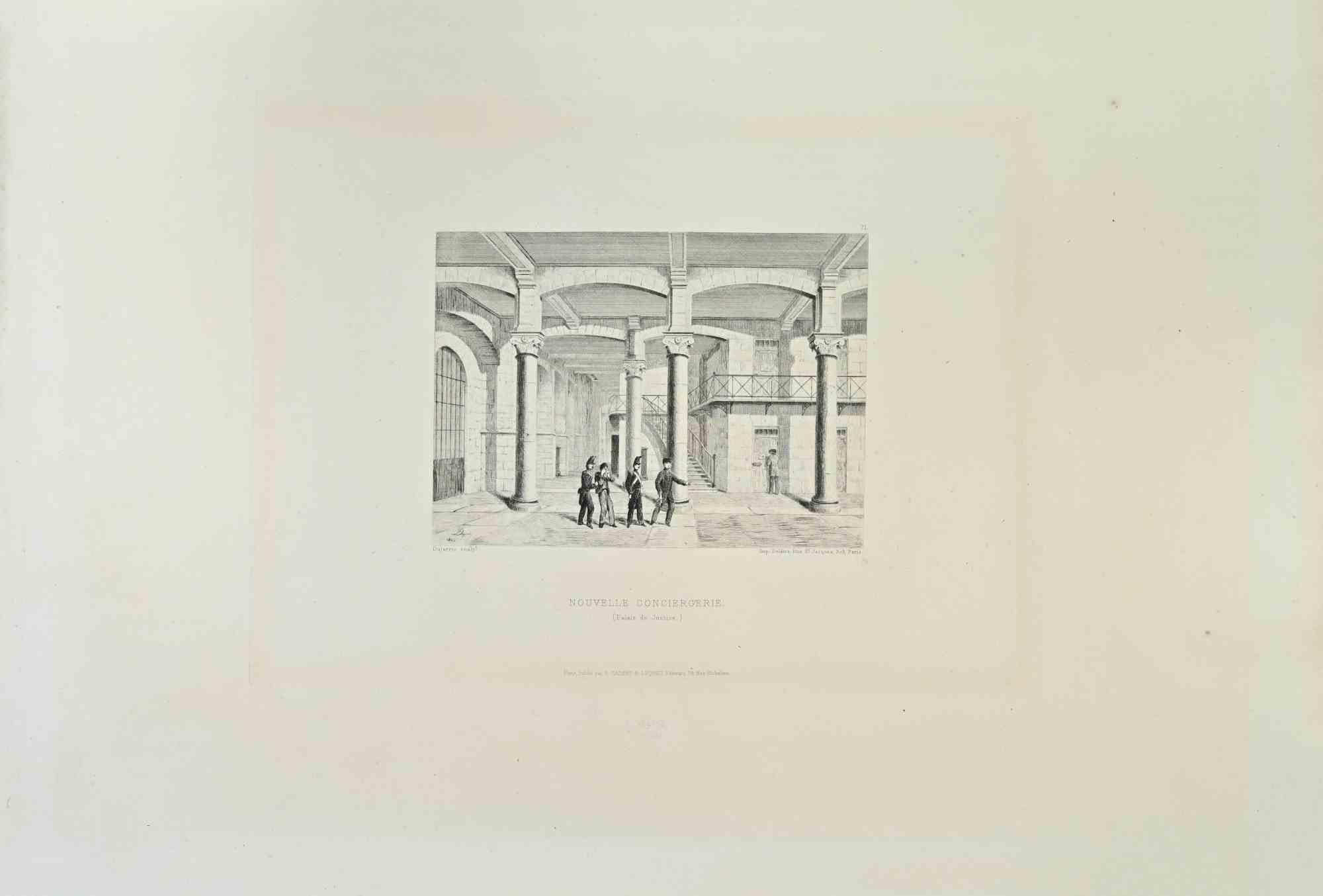 Nouvelle Conciergerie is a black and white etching realized by Pierre-Lucien Faure-Dujarric in 1863.

Titled in the lower.

Image size: 17.5cmx12.5cm.

Good condition.

Signed and dated on the lower left.

Realized by Cadart for the "Société des