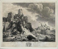 Pierre Maleuvre (1740-1803) - Framed Engraving, Ecueil Des Cotes De Norwege