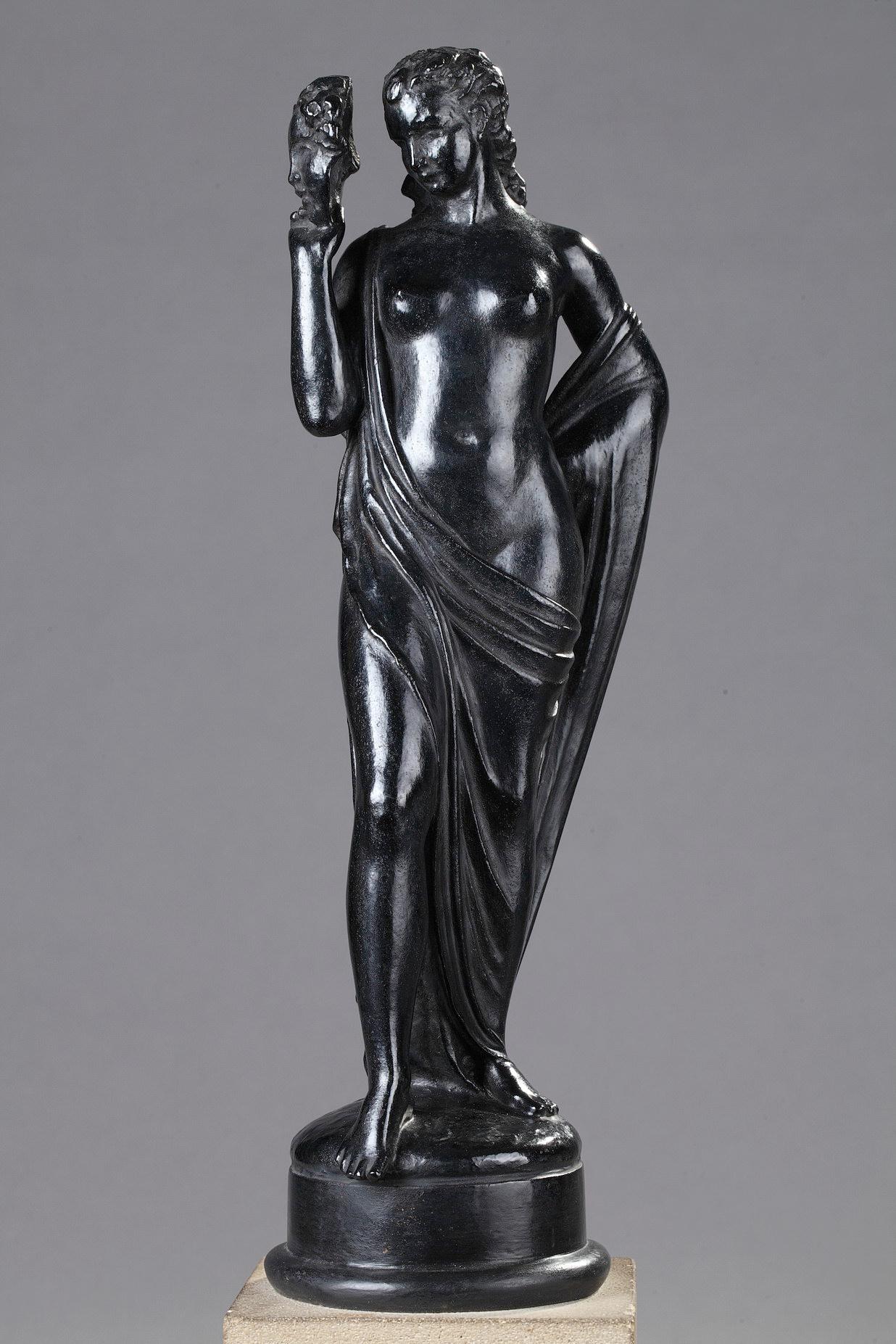 The Comedy - Sculpture by Pierre-Marie Poisson